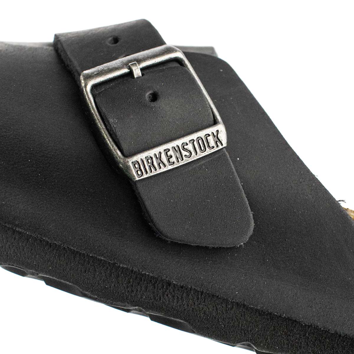 Birkenstock Boston Oiled Leather Sandale Narrow 59463 - schwarz - Image 5