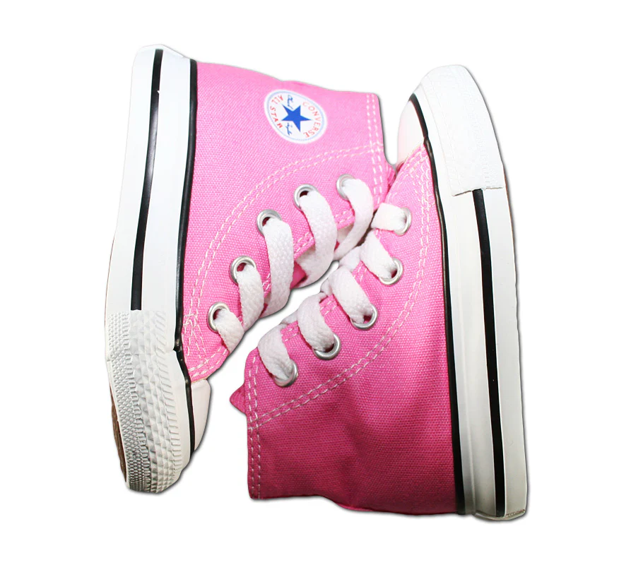 Converse All Star Chucks Hi Canvas - Pink 7J234C - rosa-weiss - Image 4