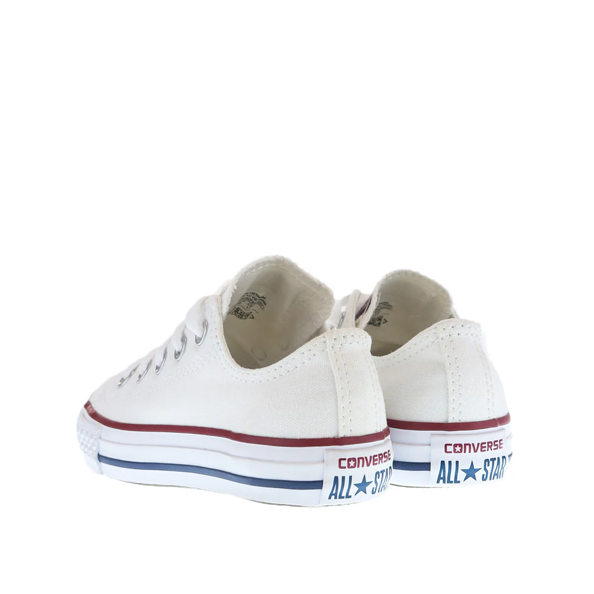 Converse All Star Chucks Ox Canvas - Optical White 3J256C - weiss-blau-rot - Image 4
