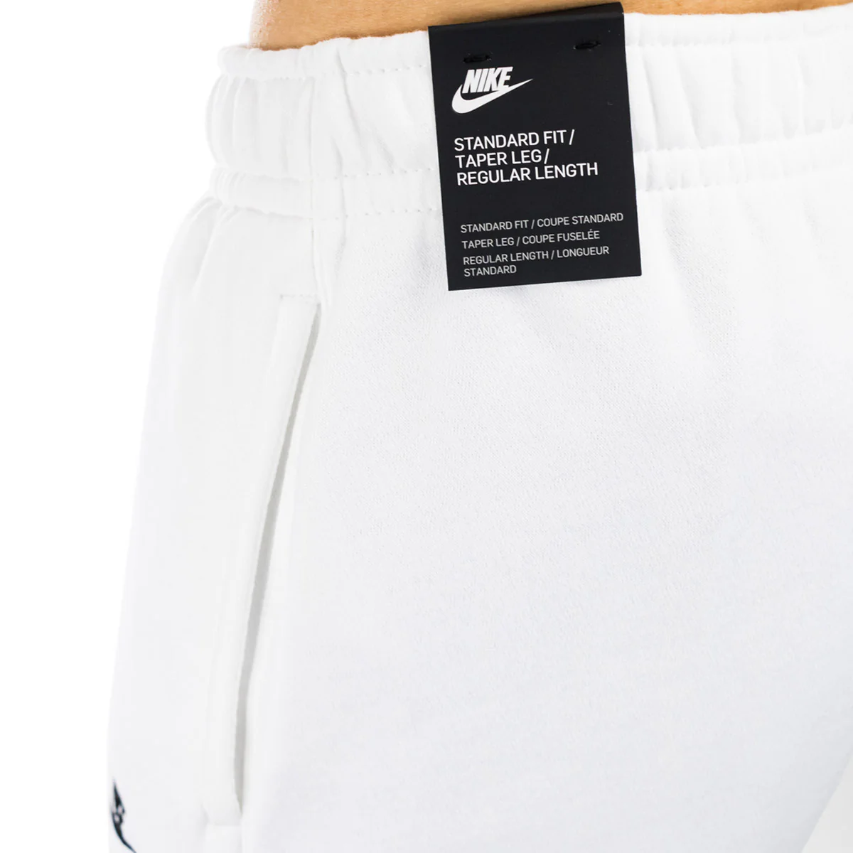 Nike NSW Club Fleece Jogger BB Jogging Hose BV2671-100 - weiss-schwarz - Image 3