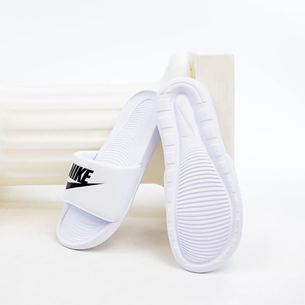 Nike Victori One Slide Badeschuhe CN9675-100 - weiss-schwarz - Image 4